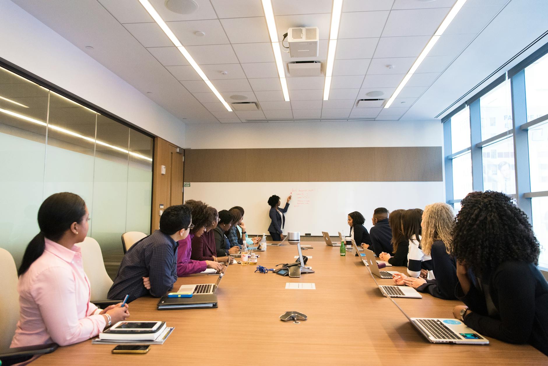 group of people on conference room