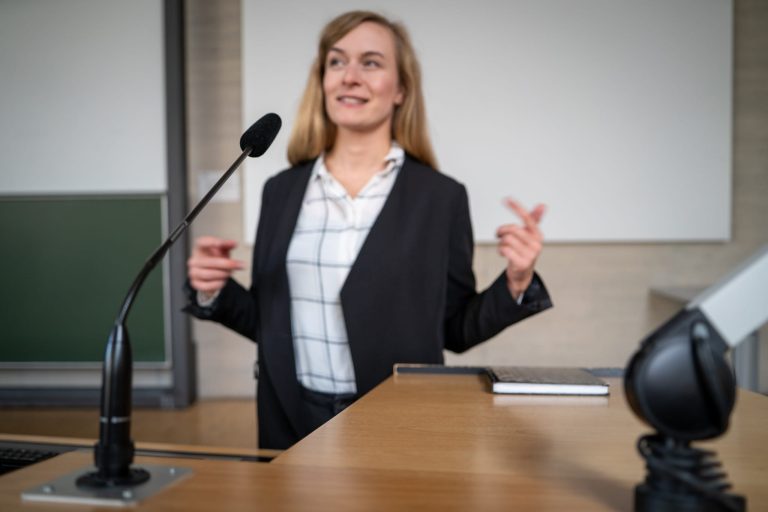 Nervös vor Präsentationen